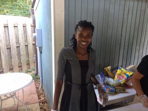 Getting Ready to Serve Ice Cream